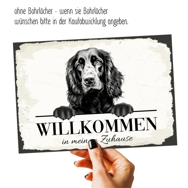 Hundeschild Willkommen Zuhause Gordon Setter Schild Achtung Spruch