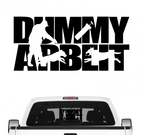 Dummyarbeit Hundesport Autoaufkleber Hund Folie Aufkleber Dummytraining