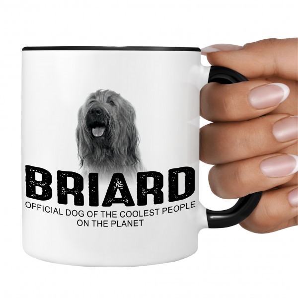 Briard Berger de Brie Dog cool Leute lustig Dog Tasse Kaffeetasse Kaffeebecher happy Design by Siviwonder