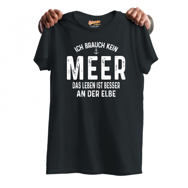 Elbe Sportboot Boot Shirt Meer Unisex T-Shirt Motorboot Kapitän Wasser Bootsfahrer Dresden
