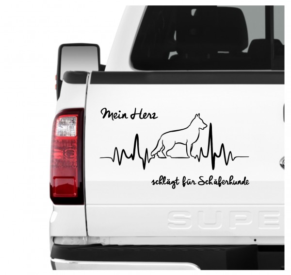 Deutscher Schäferhund Schäfer German Shepherd Dog Hundeaufkleber Herz AUTOAUFKLEBER Aufkleber