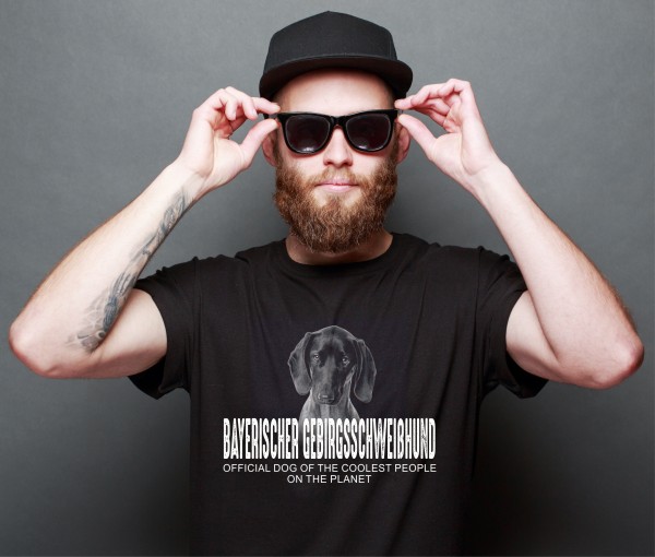 Unisex Shirt Bayerischer Gebirgsschweißhund BGS Official Dog cool Leute lustig Hundemotiv T-Shirt