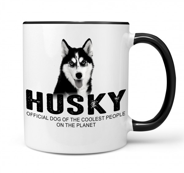 Husky Siberian Icee Sibe Chukcha Huskies Sibireien Schlittenhund Dog Tasse Kaffeetasse Kaffeebecher happy Design by Siviwonder