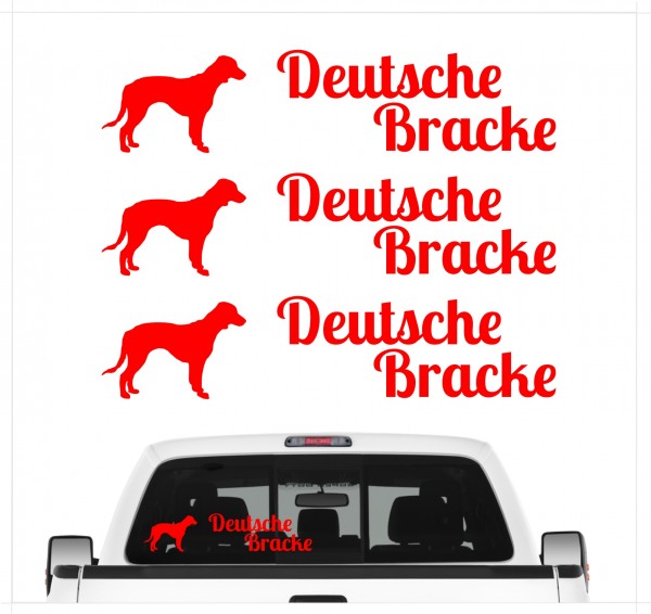 Deutsche Bracke Olper Bracke Bracken Jagdhund Jäger Westfälische Bracke Dog 3er Set AUTOAUFKLEBER Aufkleber Hunde Hundemotiv by SIVIWONDER