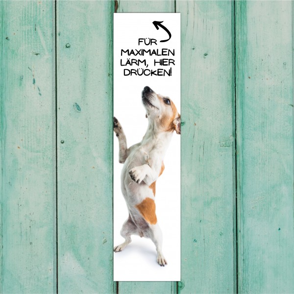 Jack Russell Terrier JRT Jacky Jackie Russel Dog Türschild Warnschild Hundeschild Schildr happy Design by Siviwonder