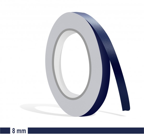 Zierstreifen stahlblau 8mm dunkelblau blau marine Matt in in 10 m Länge für Auto Boot Klebeband Dekorstreifen Tuningstreifen Autofolie Siviwonder