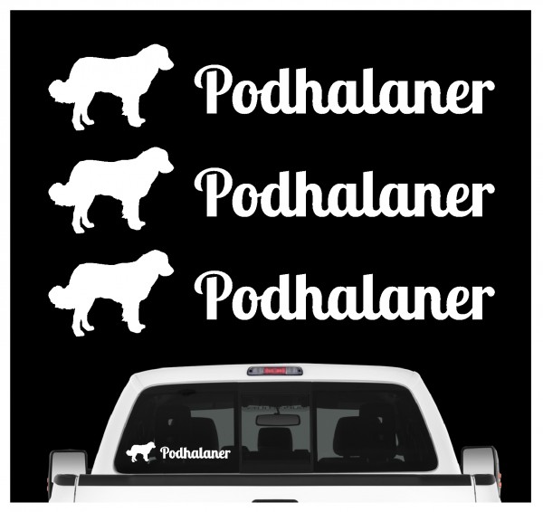 Podhalaner Polski Owczarek Podhalanski Tatahund Hirtenhund Dog 3er Set AUTOAUFKLEBER Aufkleber Hunde Hundemotiv by SIVIWONDER