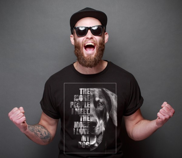 Dobermann Unisex T-Shirt Face Hundemotiv Doberman Dobby Dobie Pinscher