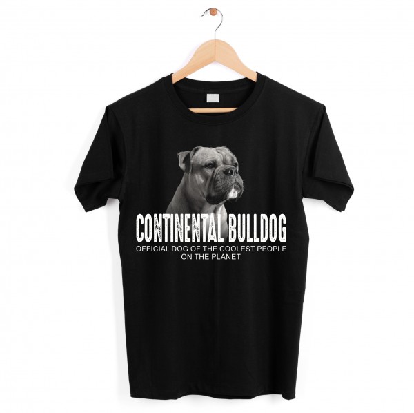 Unisex T-Shirt Continental Bulldog Conti Bully Bull Schweiz Dog cool Leute lustig Hundemotiv Siviwonder