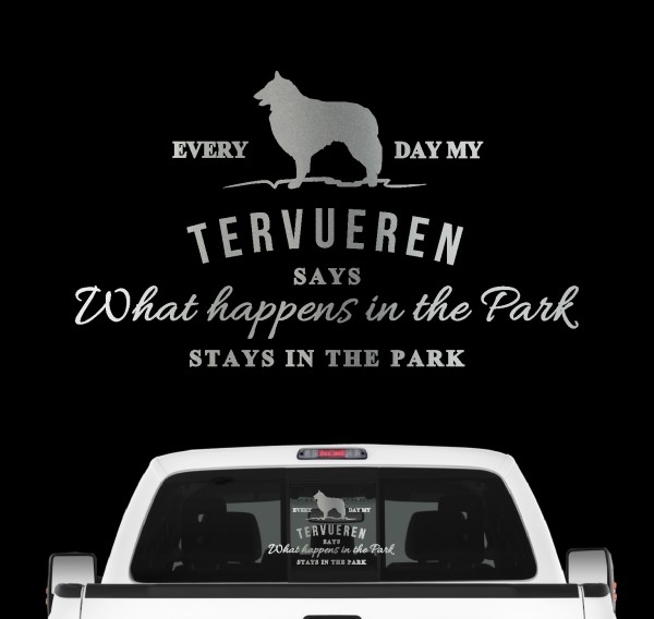 Tervueren Vintage Hundeaufkleber Hundemotiv Auto Folie Belgischer Schäferhund