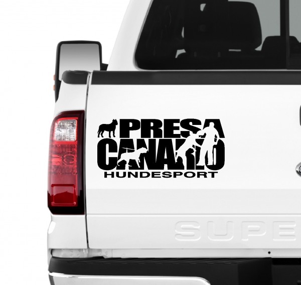 Presa Canario Hundesport Auto Aufkleber Hund Folie Molosser Kanarische Dogge