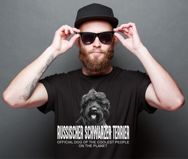 Unisex T-Shirt Russischer Schwarzer Terrier cool Leute lustig Hundemotiv Siviwonder