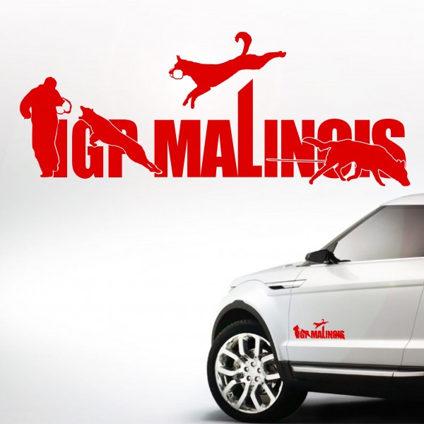 Aufkleber Hundemotiv Rasse IGP IPO Begleithund Prüfung Internationale Prüfungsordnung Gebrauchshudeprüfung Fährte Schutzdi