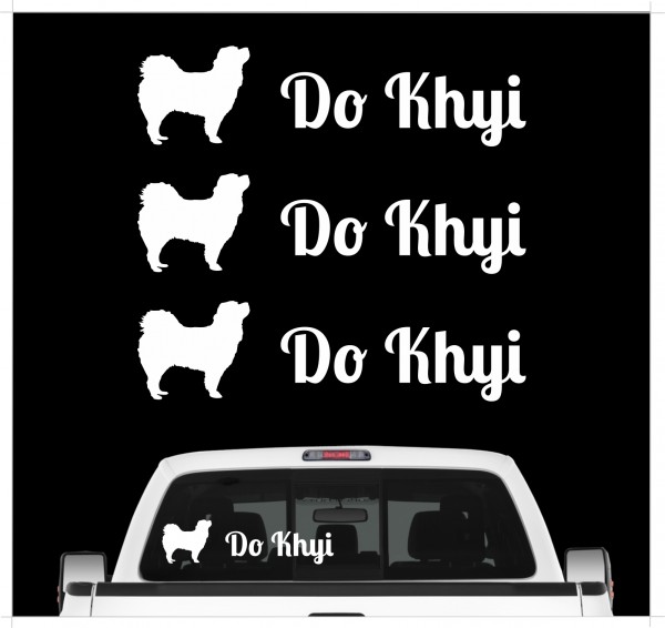 Do Khyi Tibet Dogge Tibetmastiff Mastiff Dog 3er Set AUTOAUFKLEBER Aufkleber Hunde Hundemotiv by SIVIWONDER