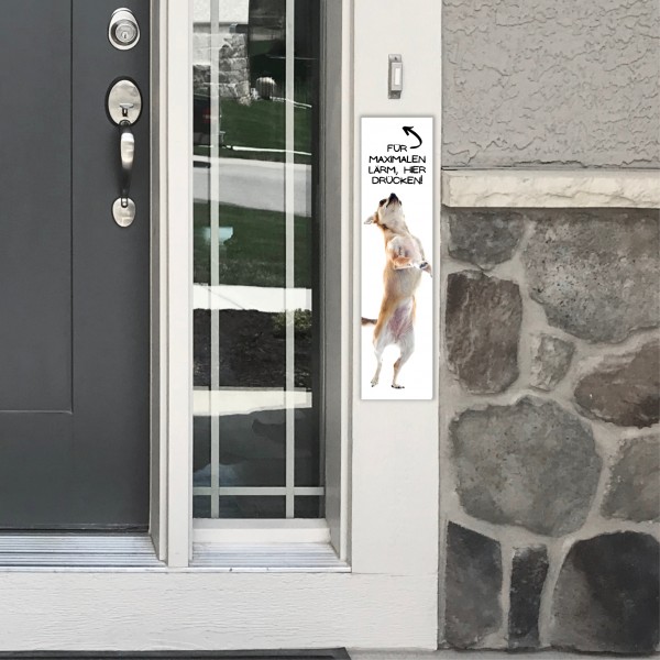 Chihuahua Chi Chis Kurzhaar Motiv Chiwawa dog Schiwawa Dog Türschild Warnschild Hundeschild Schildr happy Design by Siviwonder