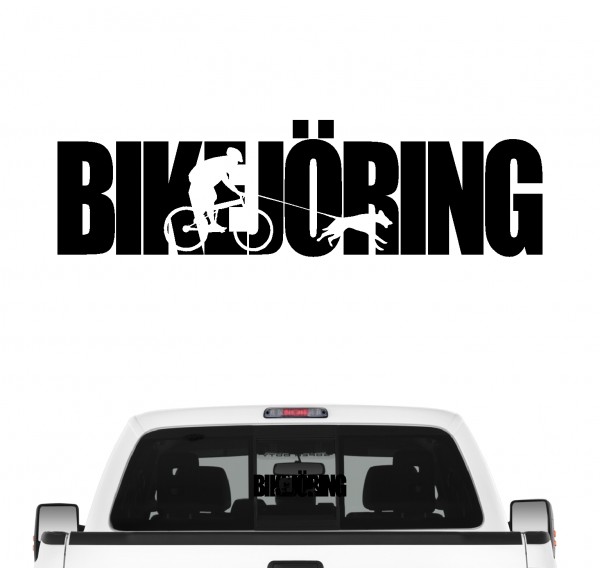 Bikejöring Hundesport Autoaufkleber Hund Folie Aufkleber Zughundesport