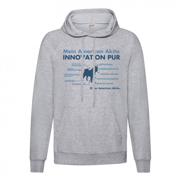 American Akita Sweatshirt Innovation Hoodie Hundemotiv Inu Japan Great Japanese Grey Heather