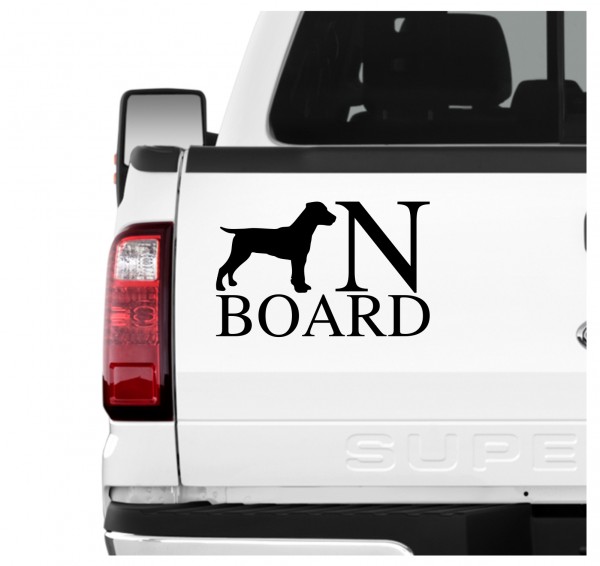 Deutscher Jagdterrier Board Auto Aufkleber Hund Folie Wandtattoo Tattoo Sticker German Hunting Terrier German Hunt Terrier DJT