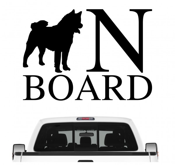 American Akita Board Auto Aufkleber Hund Folie Wandtattoo Tattoo Sticker Inu Japan Great Japanese Dog