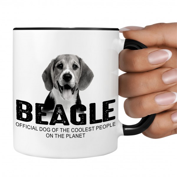 Beagle English Beagel Dog cool Leute lustig Dog Tasse Kaffeetasse Kaffeebecher happy Design by Siviwonder