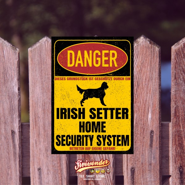Irish Setter Red Irischer Roter Setter Dog Türschild