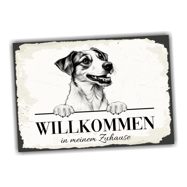 Hundeschild Willkommen Zuhause Dansk Svensk Gardhund Schild Achtung Spruch