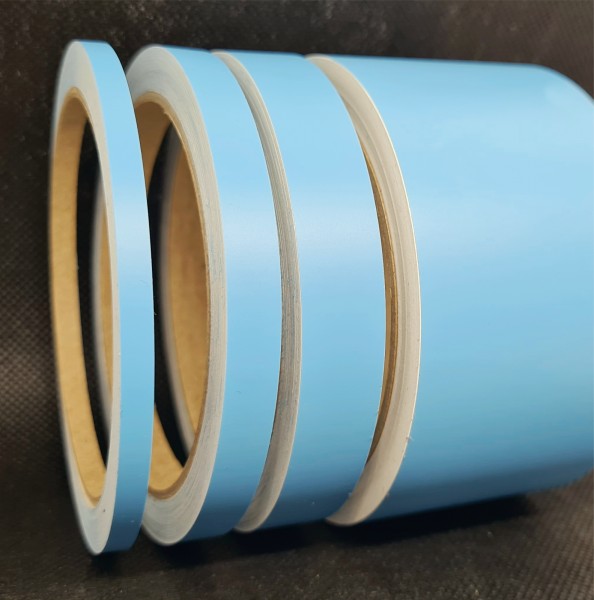 Zierstreifen Matt lichtblau blau hellblau 5mm in in 10 m Länge für Auto Boot Klebeband Dekorstreifen Tuningstreifen Autofolie Siviwonder