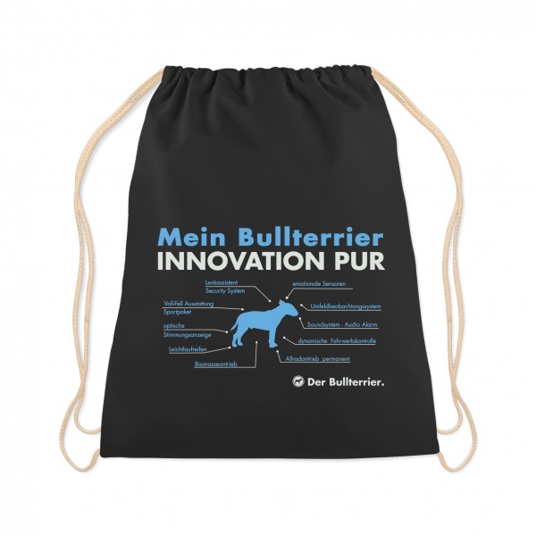 Bullterrier Turnbeutel Innovation Hundemotiv Bully Bull Terrier Schwarz