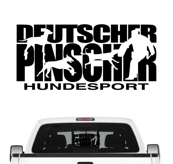 Deutscher Pinscher Hundesport Autoaufkleber Hund Folie Aufkleber German Pinscher