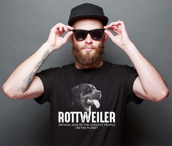 Rottweiler Rottie Rotty Rott Unisex Shirt Official Dog cool Leute lustig Hundemotiv T-Shirt