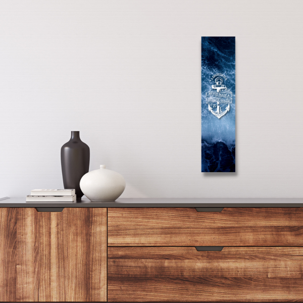 Skillful Sailor Schild Anchor Wellen Spruch Türschild Warnschild Metallschild Ocean Sea