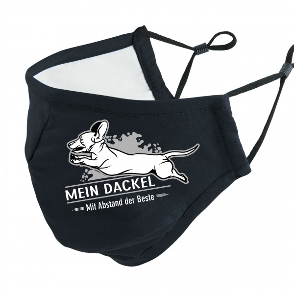 Dackel Maske Mein Dackel mit Abstand Maske Mund Nasenschutz Behelfsmaske Dackel funny Sprüche by Siviwonder