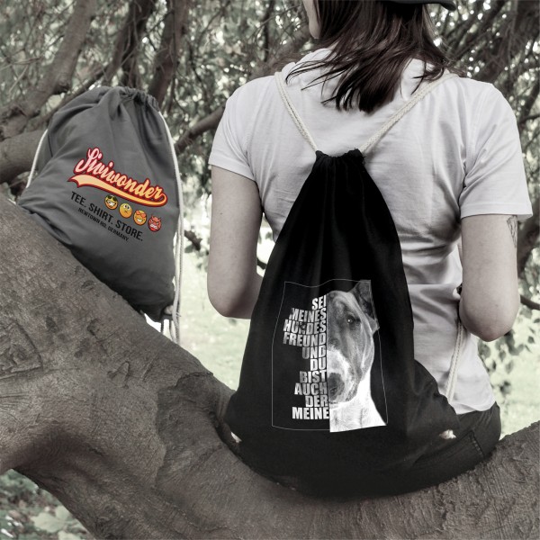 Bullterrier Turnbeutel Face Hundemotiv Bully Bull Terrier Gladiator