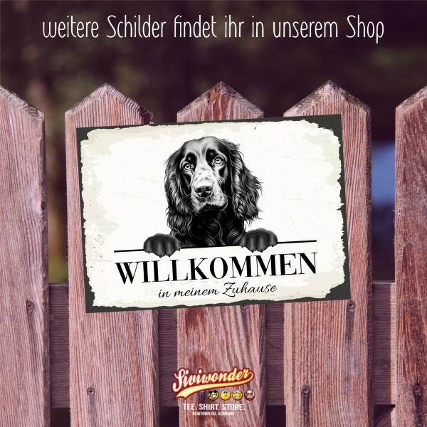 Hundeschild Willkommen Zuhause Gordon Setter Schild Achtung Spruch