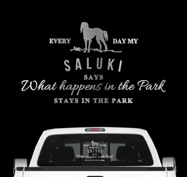 Saluki Vintage Hundeaufkleber Hundemotiv Auto Folie Tazi Windhund
