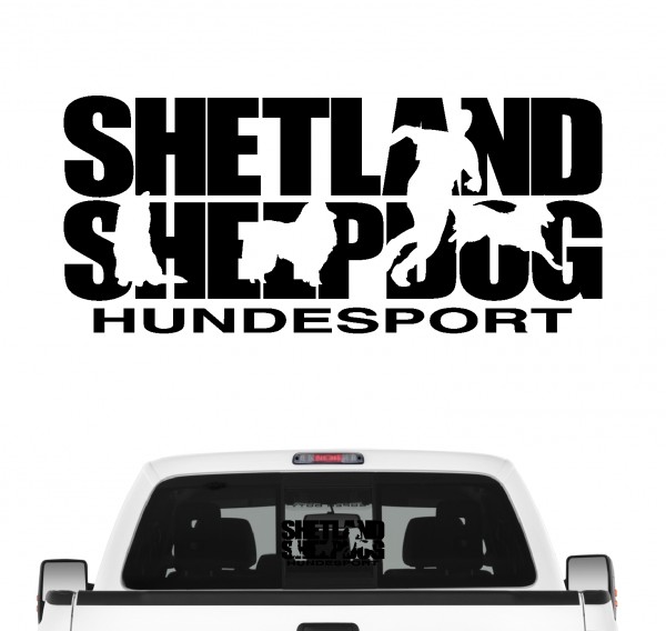 Shetland Sheepdog Hundesport Auto Aufkleber Hund Folie Sheltie Shepherd