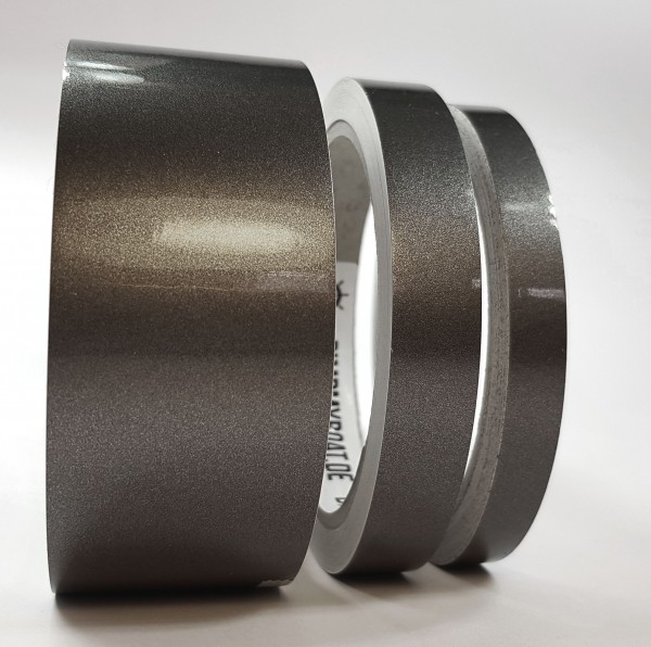 Zierstreifen anthrazit dunkelgrau metallic in in 10 m Länge für Auto Boot Klebeband Dekorstreifen Tuningstreifen Autofolie Siviwonder
