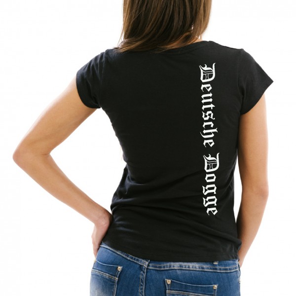 Deutsche Dogge Damen T-Shirt Extreme Hundemotiv German Great Dane Grand Danois