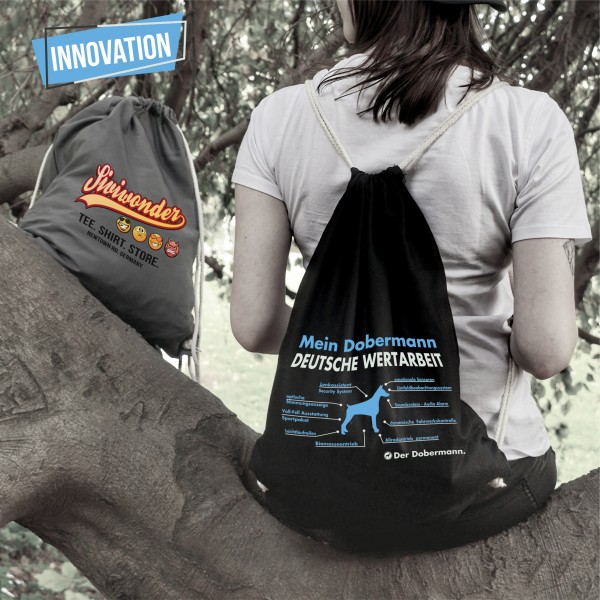 Dobermann Kupiert Turnbeutel Innovation Hundemotiv Dobi Doberman Pinscher