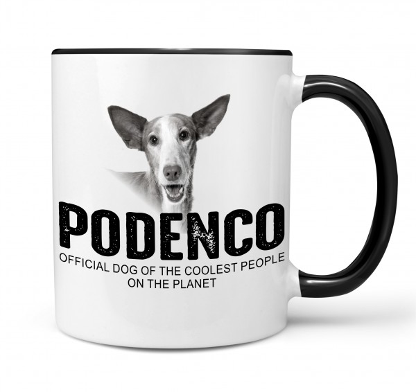 Podenco Ibicenco Canario Not Tierrettung Spanien Dog Tasse Kaffeetasse Kaffeebecher happy Design by Siviwonder