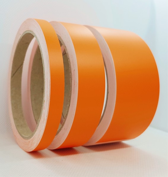 Zierstreifen Matt orange 5mm in in 10 m Länge für Auto Boot Klebeband Dekorstreifen Tuningstreifen Autofolie Siviwonder