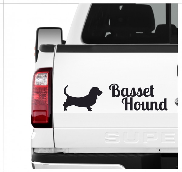 Basset Hound Hush Puppy Dog 3er Set AUTOAUFKLEBER Aufkleber Hunde Hundemotiv by SIVIWONDER