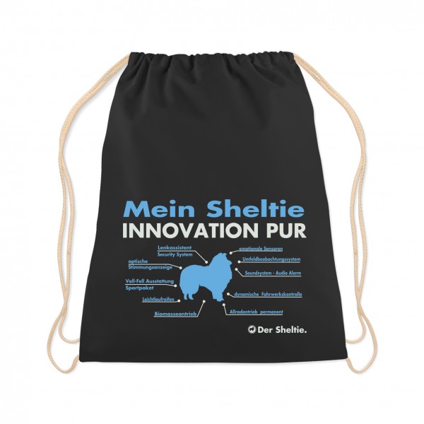 Sheltie Turnbeutel Innovation Hundemotiv Shetland Sheepdog Miniature Collie Schwarz
