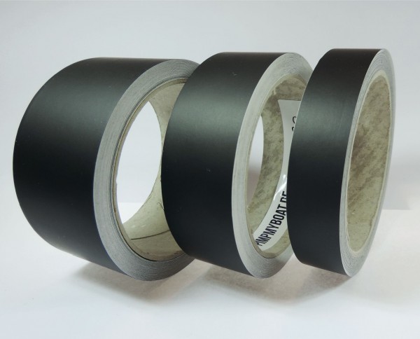 Zierstreifen schwarz - black noir RAL9017 matt in in 10 m Länge für Auto Boot Klebeband Dekorstreifen Tuningstreifen Autofolie Siviwonder