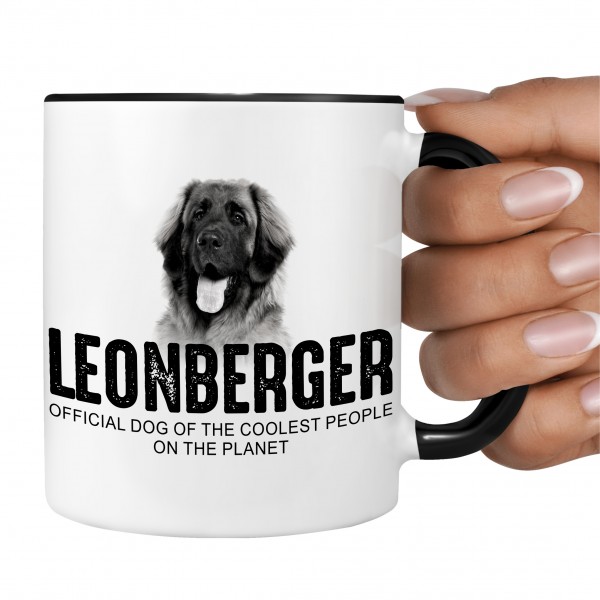 Leonberger Leo Gentle Lion Dog Tasse Kaffeetasse Kaffeebecher happy Design by Siviwonder