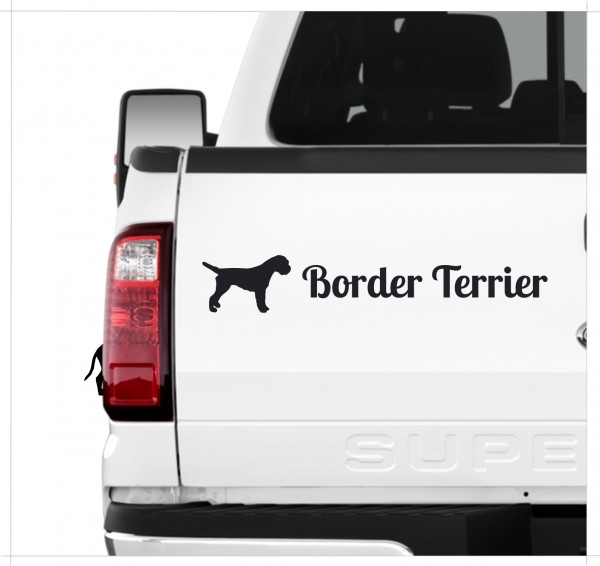Border Terrier Dog 3er Set AUTOAUFKLEBER Aufkleber Hunde Hundemotiv by SIVIWONDER