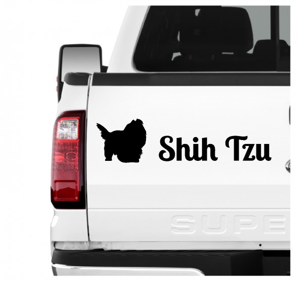 Shih Tzu Tibet Chinese Lion Dog Chrysanthemum Dog 3er Set AUTOAUFKLEBER Aufkleber Hunde Hundemotiv by SIVIWONDER