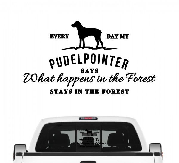 Pudelpointer Vintage Hundeaufkleber Hundemotiv Auto Folie Vorstehhund
