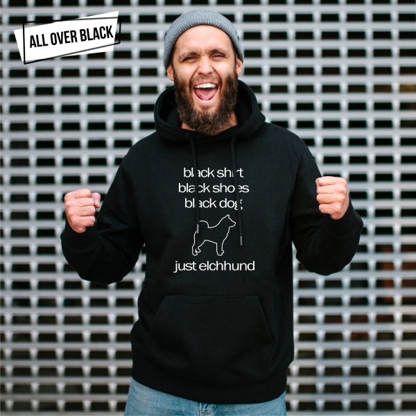 Elchhund Black Dog Unisex Sweater Siviwonder Elch Jagdhund Norwegischer Schwedischer Elkhound Jämthund Wolf