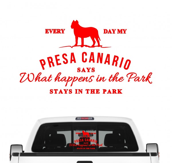 Presa Canario Vintage Hundeaufkleber Hundemotiv Auto Folie Perro Molosser Dogge